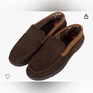 Hanes Men's Textured Moccasin Slipper